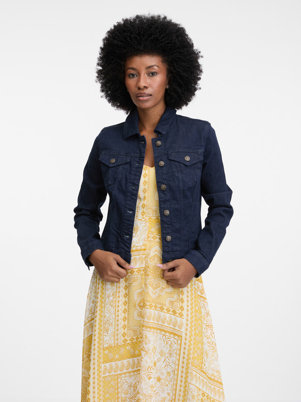 Orsay Temno modra ženska denim jakna ORSAY