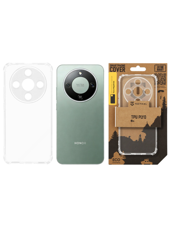 Tactical Tactical TPU Plyo Ohišče za Honor Magic8 Lite Transparent