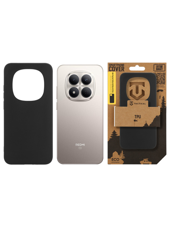 Tactical Tactical TPU Ohišče za Xiaomi Redmi Note 15 Pro 5G Black