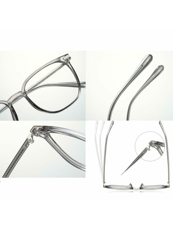 VEYREY VeyRey nerd sončna očala Extrabeet siva obroba prozorna stekla