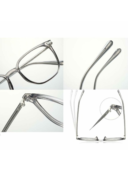 VEYREY VeyRey nerd sončna očala Extrabeet siva obroba prozorna stekla