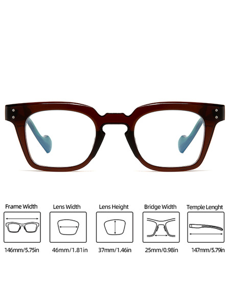 VEYREY VeyRey kotna sončna očala Tamp modra obroba prozorna stekla