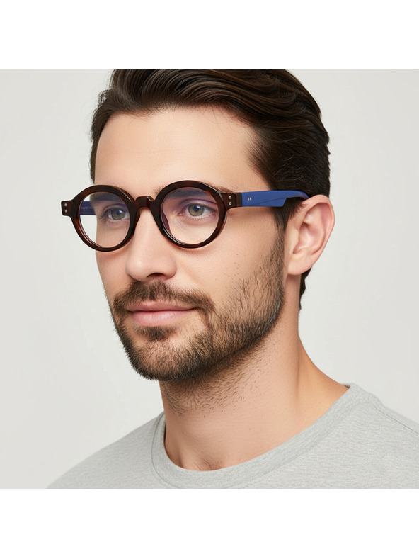 VEYREY VeyRey lenonke sončna očala Parpen modra obroba prozorna stekla