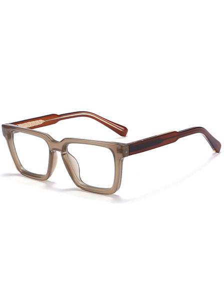 VEYREY VeyRey kotna sončna očala Shabow rjava obroba prozorna stekla