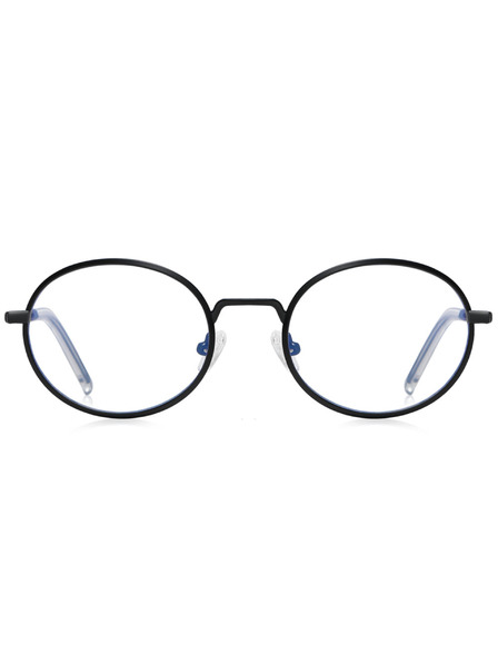 VEYREY VeyRey lenutkasta sončna očala Ropug črni okvir jasna stekla