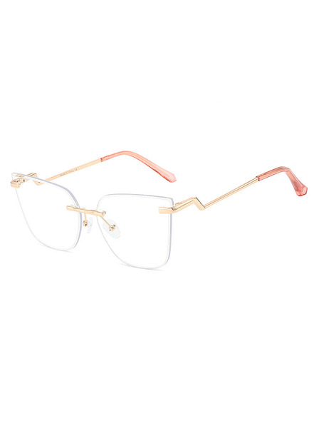 VEYREY VeyRey ženska mačje oko ženska očala za blokiranje modre svetlobe Yapp zlatni okvir jasna stekla