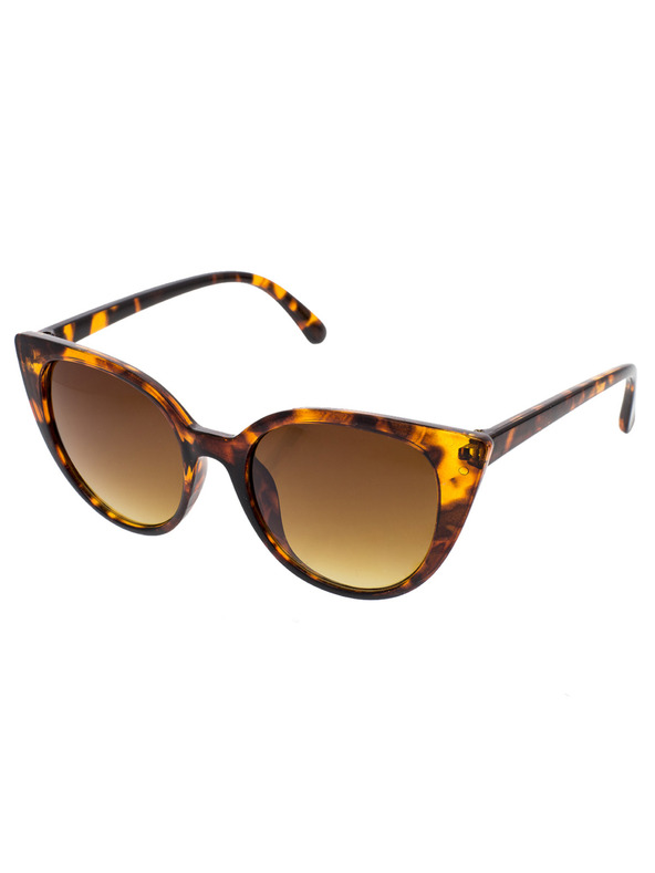 OEM OEM ženska ovalna ženska sončna očala Noblest leopard obroba rjava stekla