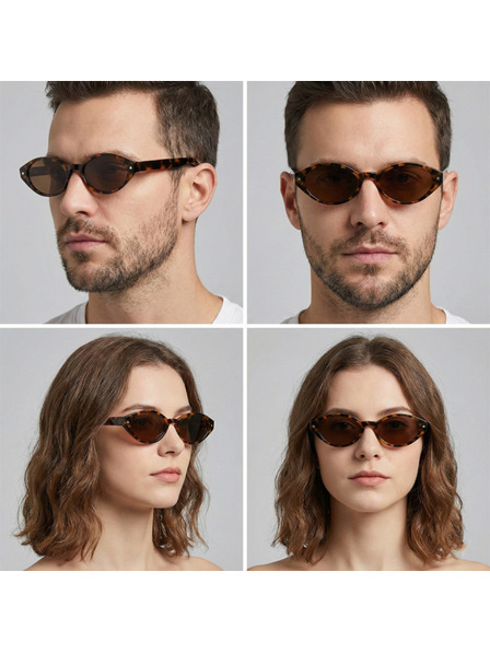 VEYREY VeyRey ženske mačja oko acetátna polarizacijska sončna očala Aest leopard obroba rjava stekla