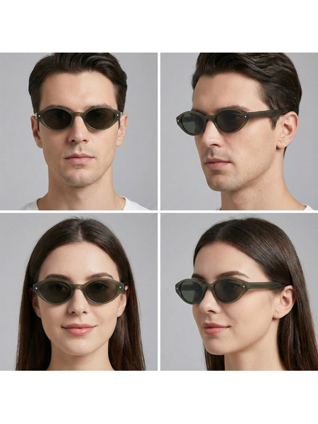 VEYREY VeyRey ženske mačja oko acetátna polarizacijska sončna očala Aest zelena obroba zelena stekla