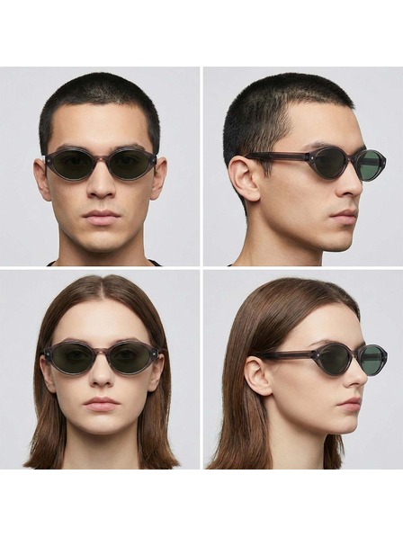 VEYREY VeyRey ženske mačja oko acetátna polarizacijska sončna očala Aest prozorna obroba zelena stekla