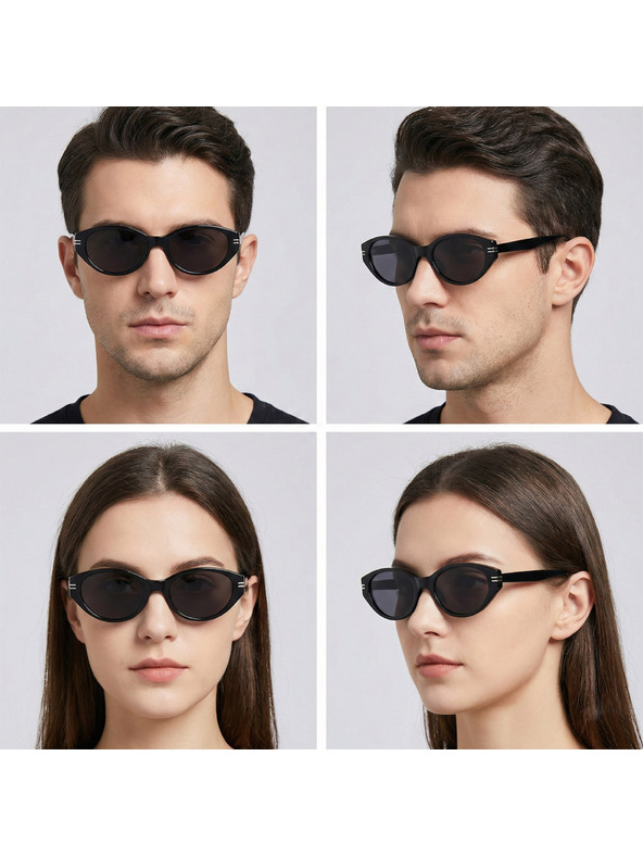 VEYREY VeyRey ženske mačja oko polarizacijska sončna očala Hupi črna obroba črna stekla