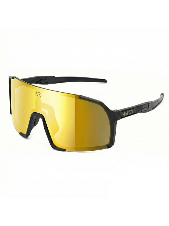 VEYREY VeyRey športne sončna očala Burub črna obroba zlata stekla