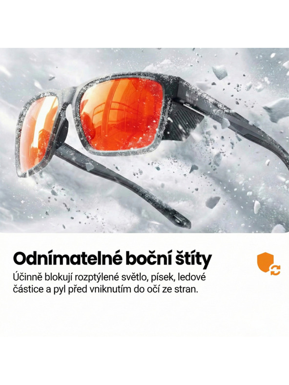 VEYREY VeyRey športove polarizacijska sončna očala Binow črna obroba oranjna stekla