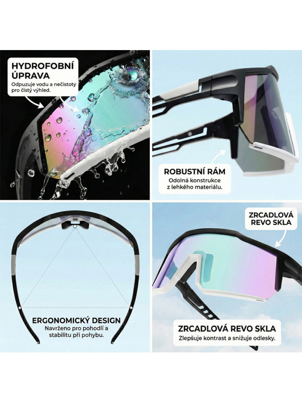 VEYREY VeyRey športove sončna očala Adha črna obroba vijolicna stekla