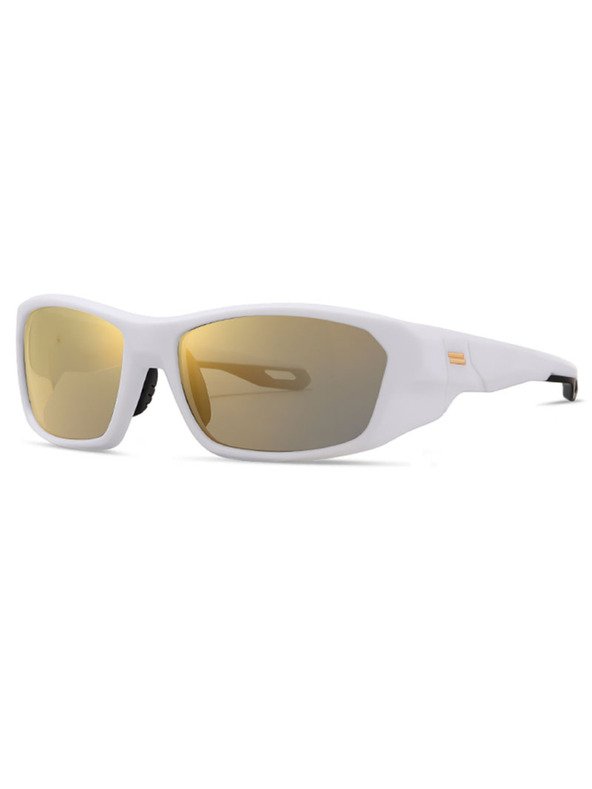 VEYREY VeyRey športove polarizacijska sončna očala Borned bela obroba zlata stekla