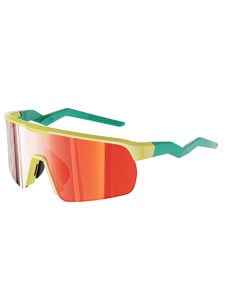 VEYREY VeyRey športove sončna očala Ocli rumena obroba rdeca stekla