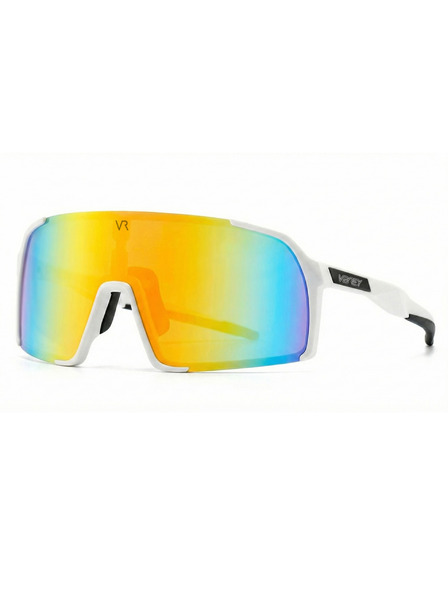 VEYREY VeyRey otroska športove sončna očala Wegub bela obroba zlata stekla