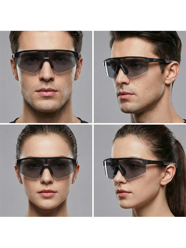 VEYREY VeyRey športove polarizacijska sončna očala Monoal črna obroba črna stekla