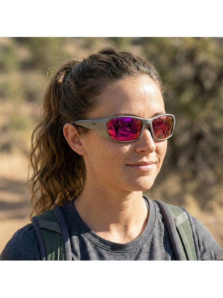 VEYREY VeyRey športove polarizacijska sončna očala Borned prosojne obrobe roza stekla