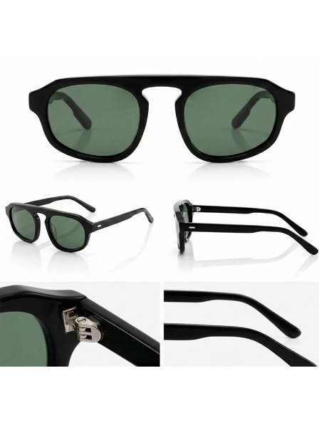 VEYREY VeyRey pilotske acetatna polarizacijska sončna očala Strugic črna okvirja zelena stekla