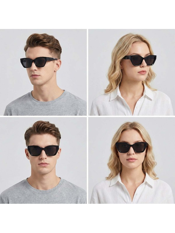 VEYREY VeyRey cat-eye acetatna polarizacijska sončna očala Antitot črna okvirja črna stekla