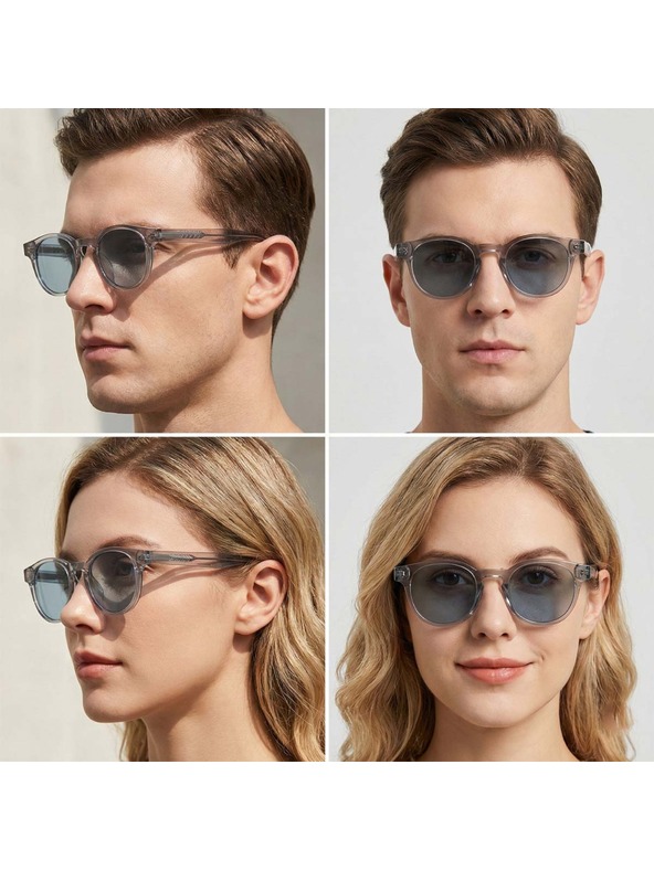 VEYREY VeyRey nerdy polarizacijska sončna očala Aiyou prozorna okvirja črna stekla