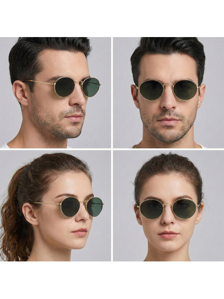 VEYREY VeyRey cat-eye acetatna polarizacijska sončna očala Wabame zlata okvirja zelena stekla