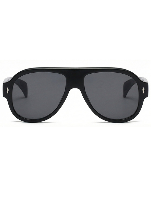 VEYREY VeyRey pilotke sončna očala Monoeet črna obroba črna stekla