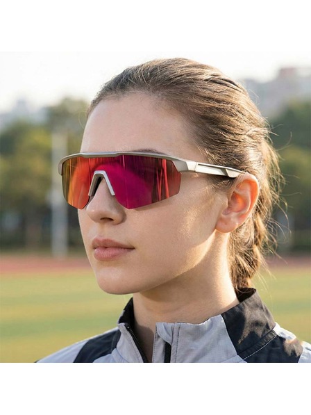 VEYREY VeyRey športna polarizirana sončna očala Monoal siva obroba roza stekla