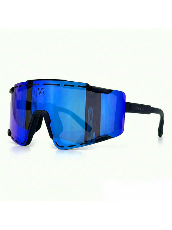 VEYREY VeyRey športna sončna očala Semihoof črna obroba modra stekla