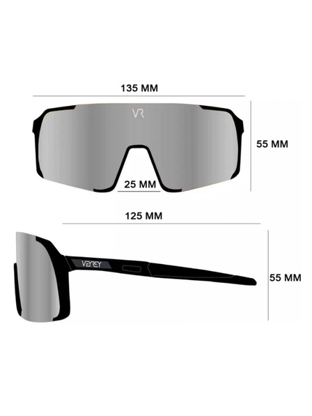 VEYREY VeyRey otroška športna sončna očala Wegub bela obroba roza stekla