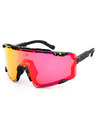 VEYREY VeyRey športna sončna očala Semihoof črna obroba rdeča stekla
