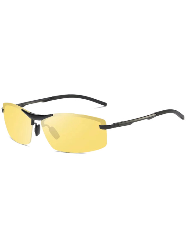 VEYREY VeyRey moške športne moške sončna očala polarizirana Fresno srebrna obroba rumena stekla