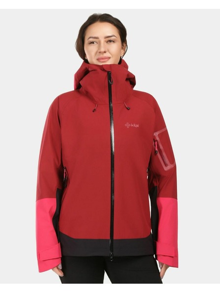 Kilpi Ženska nepremočljiva jakna Kilpi MAMBA-W Dark Red