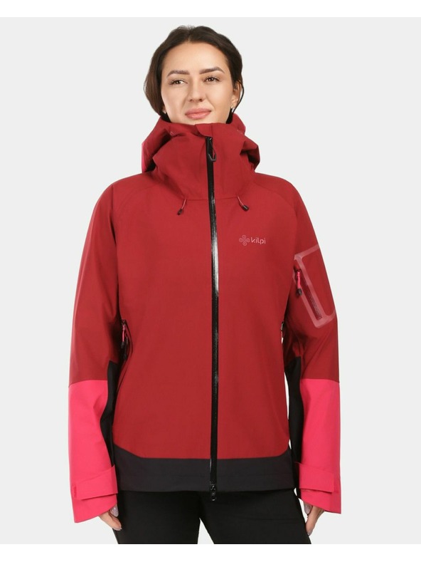Kilpi Ženska nepremočljiva jakna Kilpi MAMBA-W Dark Red