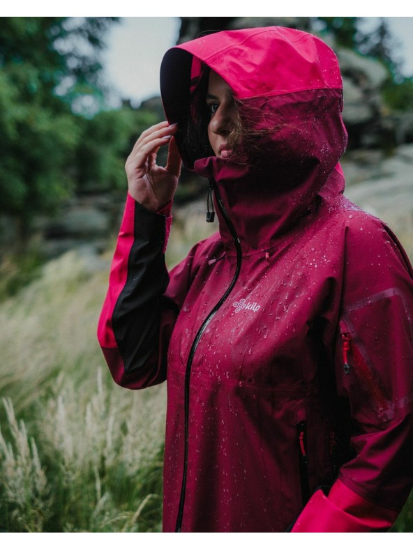 Kilpi Ženska nepremočljiva jakna Kilpi MAMBA-W Dark Red