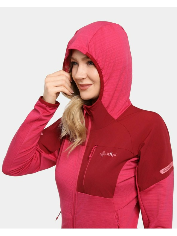 Kilpi Ženski funkcijski jopa s kapuco Kilpi MEMPHIS-W Rožnata