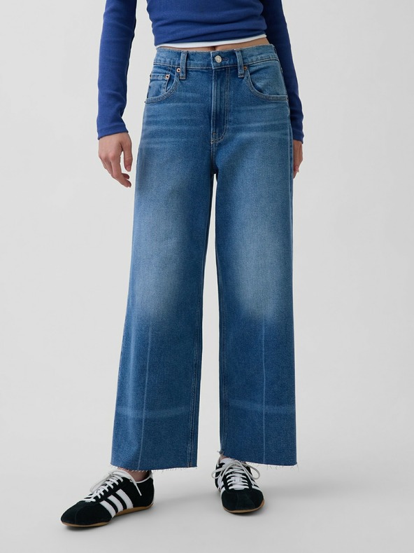 GAP Kavbojke High Rise Stride Wide-Leg Ankle GAP