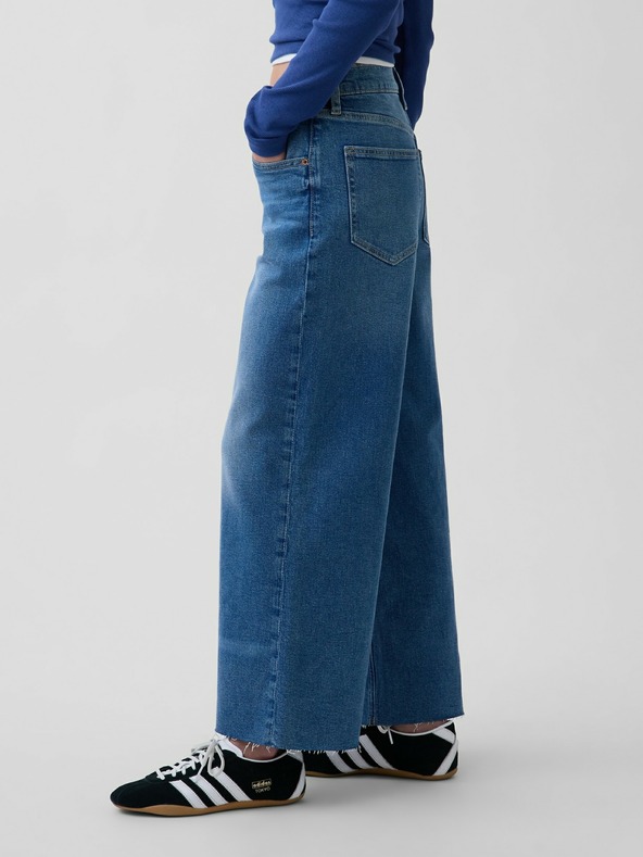 GAP Kavbojke High Rise Stride Wide-Leg Ankle GAP