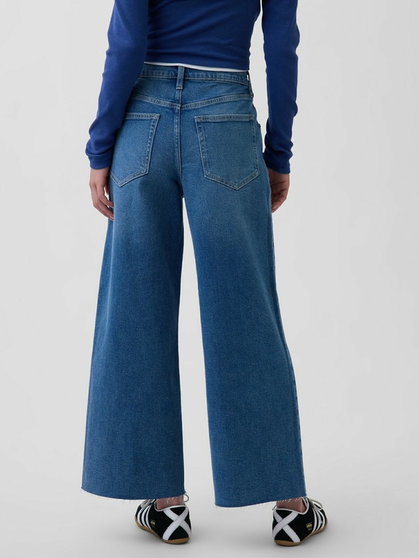 GAP Kavbojke High Rise Stride Wide-Leg Ankle GAP