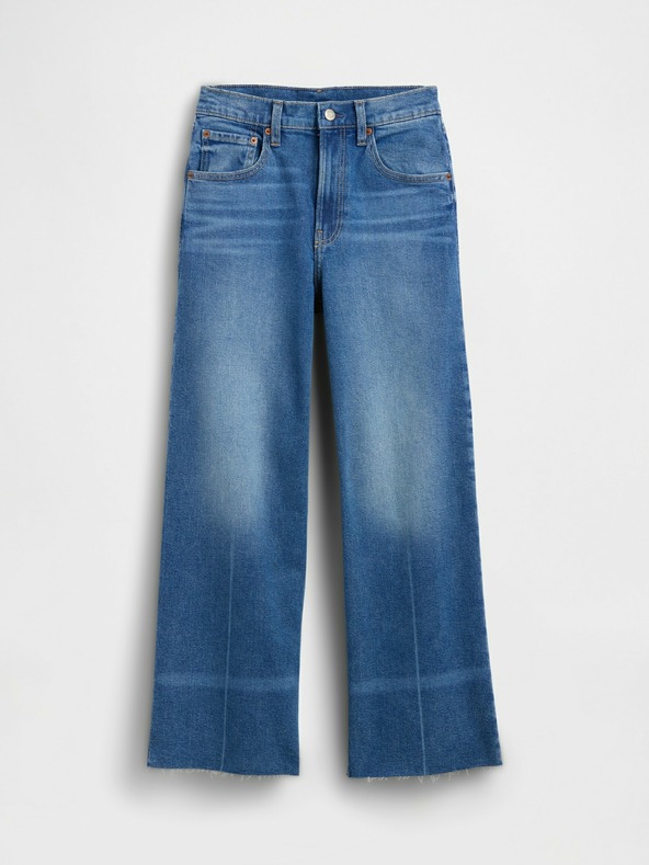 GAP Kavbojke High Rise Stride Wide-Leg Ankle GAP