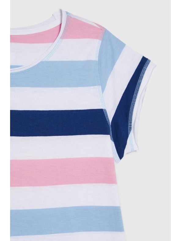 Moodo Majica s črtami modra Moodo