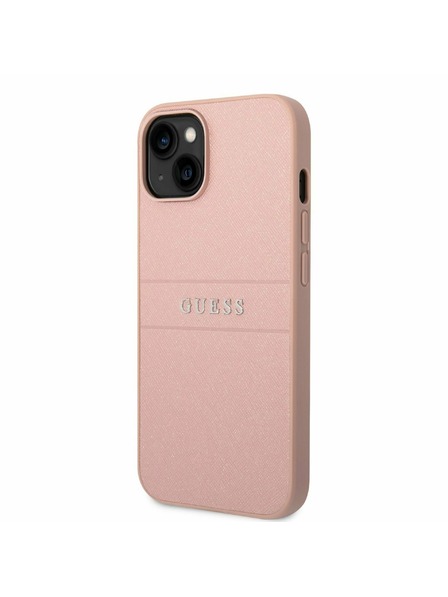 Guess Guess PU Leather Saffiano Zadnji Ovitek za iPhone 14 Plus Pink