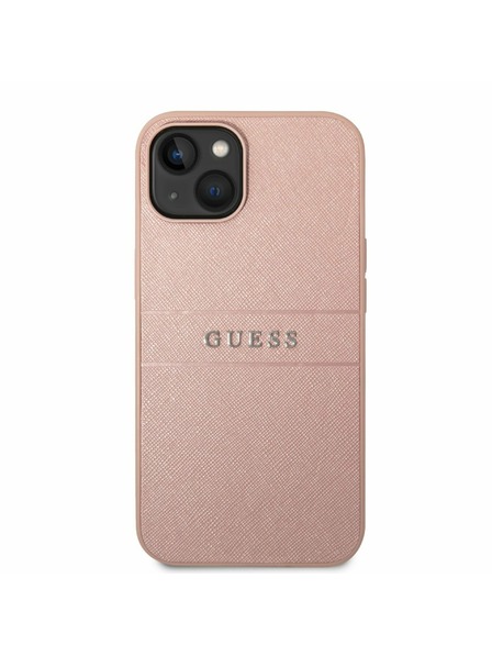 Guess Guess PU Leather Saffiano Zadnji Ovitek za iPhone 14 Plus Pink