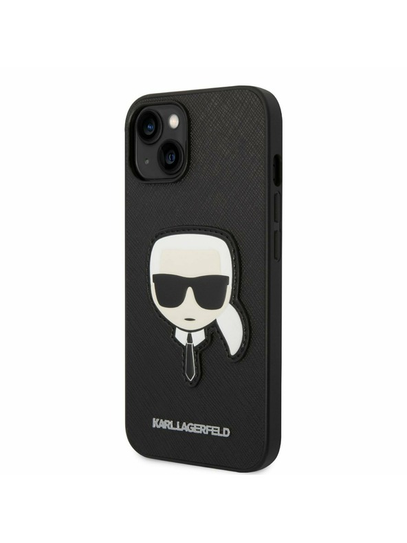 Karl Lagerfeld Karl Lagerfeld PU Saffiano Karl Head Zadnji Ovitek za iPhone 14 Plus Black