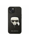 Karl Lagerfeld Karl Lagerfeld PU Saffiano Karl Head Zadnji Ovitek za iPhone 14 Plus Black