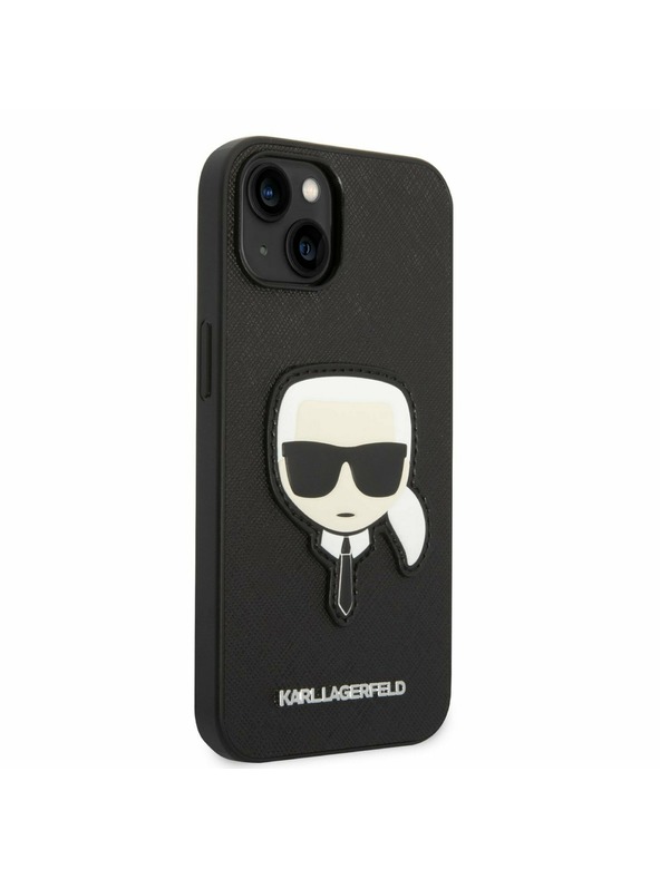 Karl Lagerfeld Karl Lagerfeld PU Saffiano Karl Head Zadnji Ovitek za iPhone 14 Plus Black