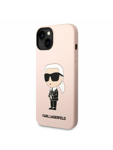 Karl Lagerfeld Karl Lagerfeld Liquid Silicone Ikonik NFT Zadnji Ovitek za iPhone 14 Plus Pink