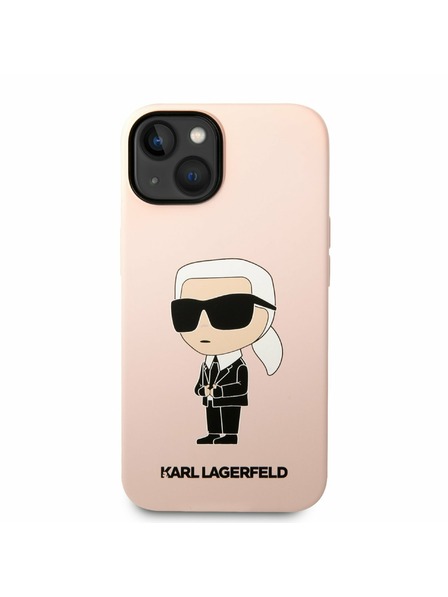 Karl Lagerfeld Karl Lagerfeld Liquid Silicone Ikonik NFT Zadnji Ovitek za iPhone 14 Plus Pink