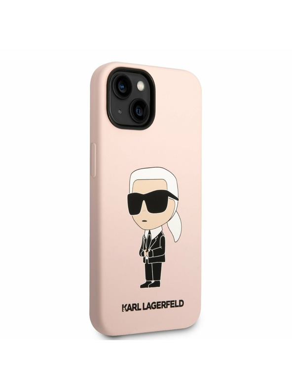 Karl Lagerfeld Karl Lagerfeld Liquid Silicone Ikonik NFT Zadnji Ovitek za iPhone 14 Plus Pink